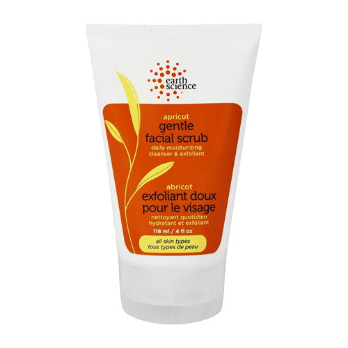 Earth Science Daily Moisturizing Gentle Facial Scrub, Apricot - 4 Oz